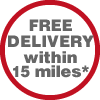 Free delivery within 15 miles